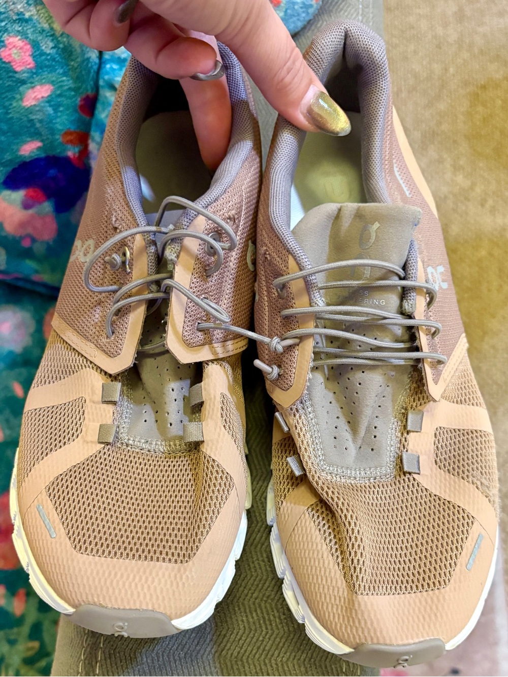 On Women’s Cloudrunning Athletic Shoes - Rose Tan - Picture 5 of 8